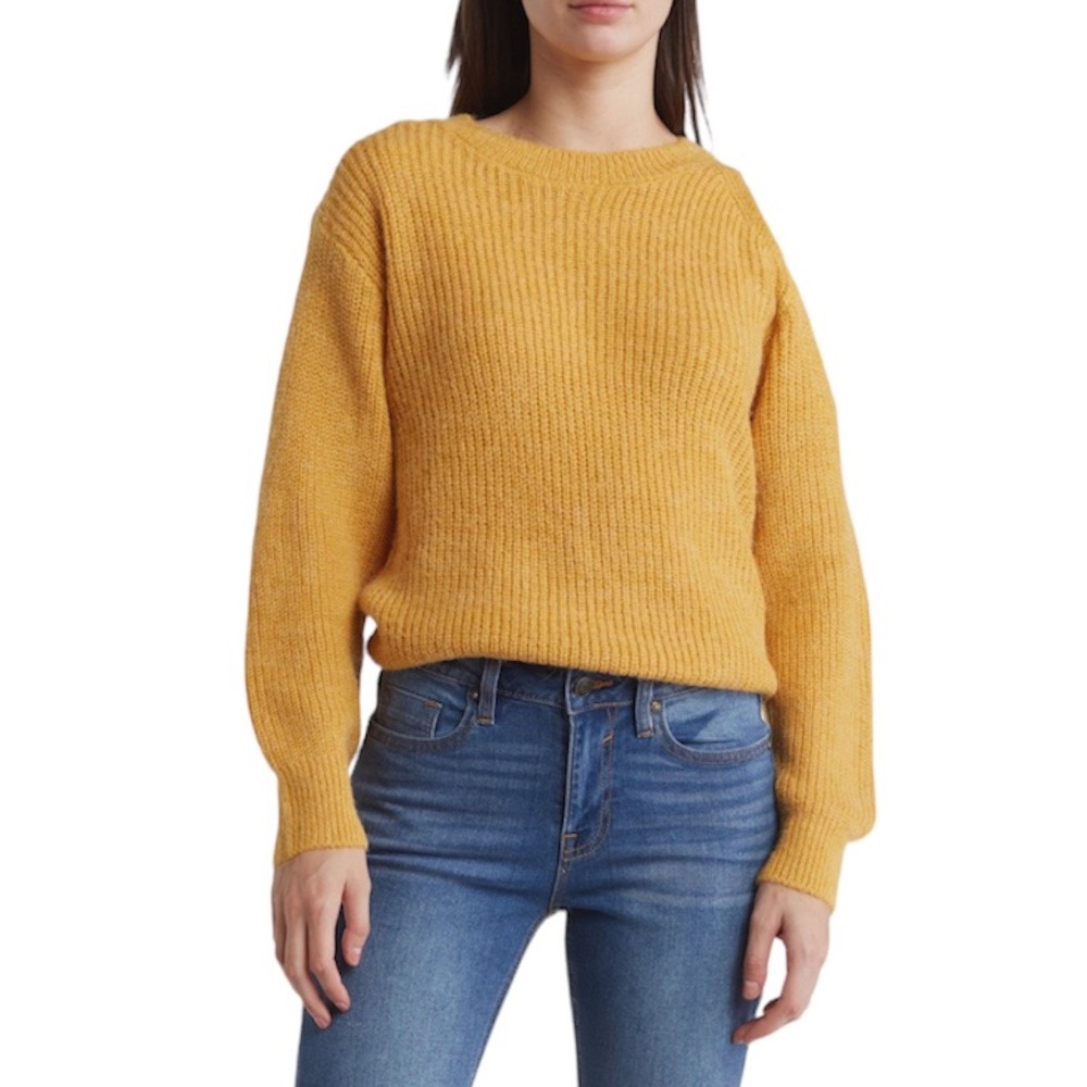 LOGG Yellow Knit Sweater